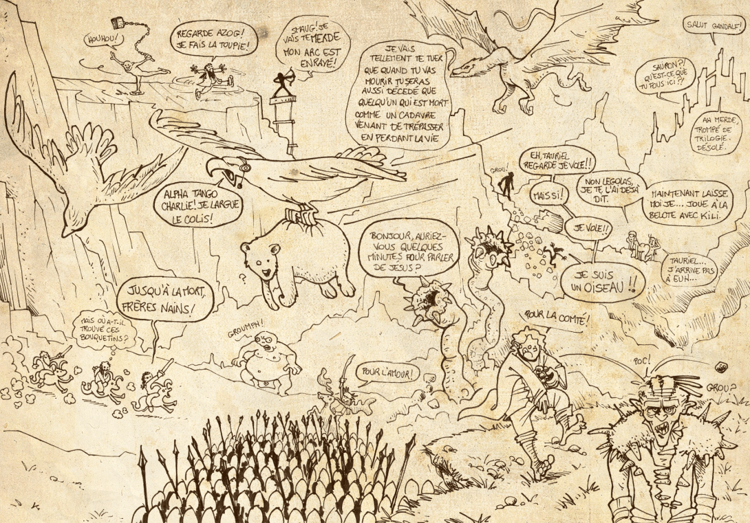 Le film est à peu près aussi bordélique que le dessin. hobbite-3