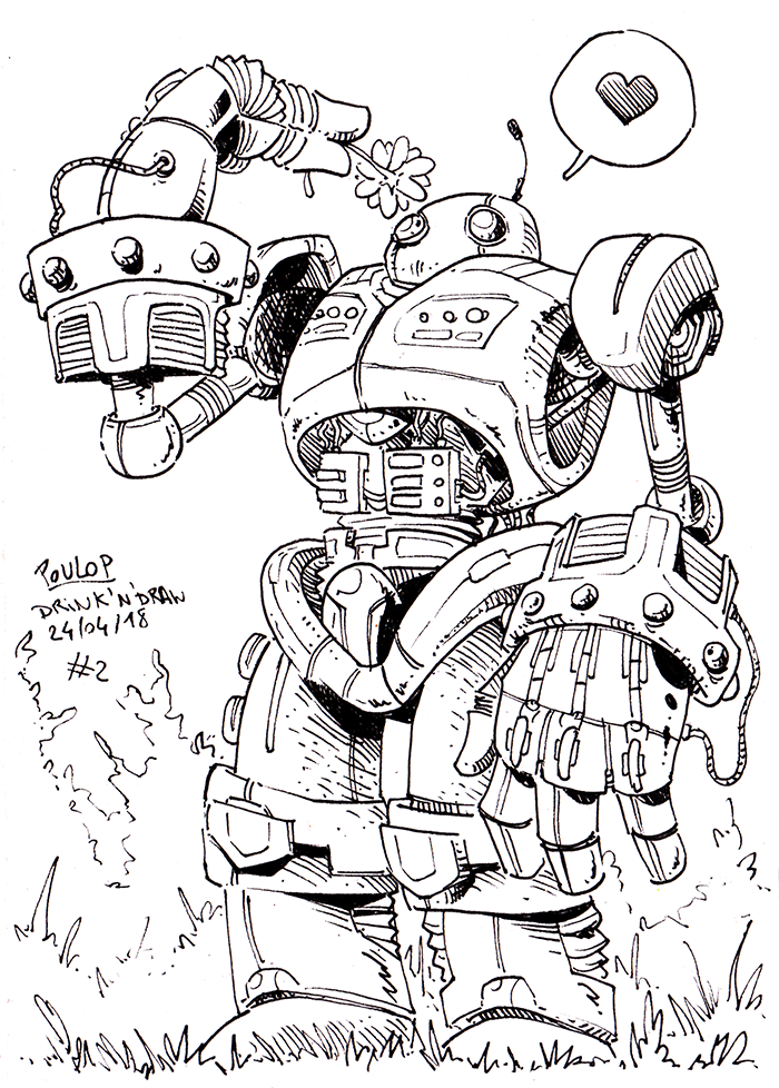 Oui, j'ai dessiné un cœur. Tout va bien, respirez, brûler deux ou trois chatons et ça ira mieux. DND02 LD