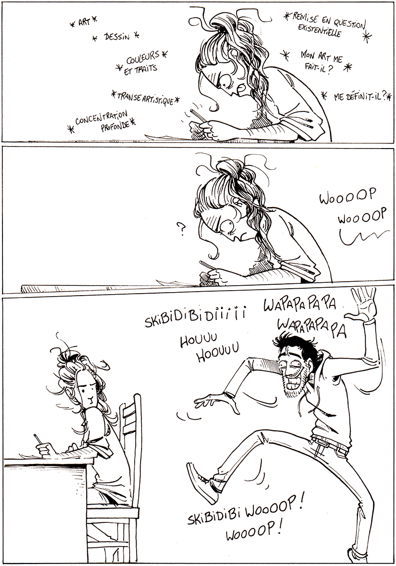 Pour une fois, c'est Clara qui bosse. skibidi01 LD